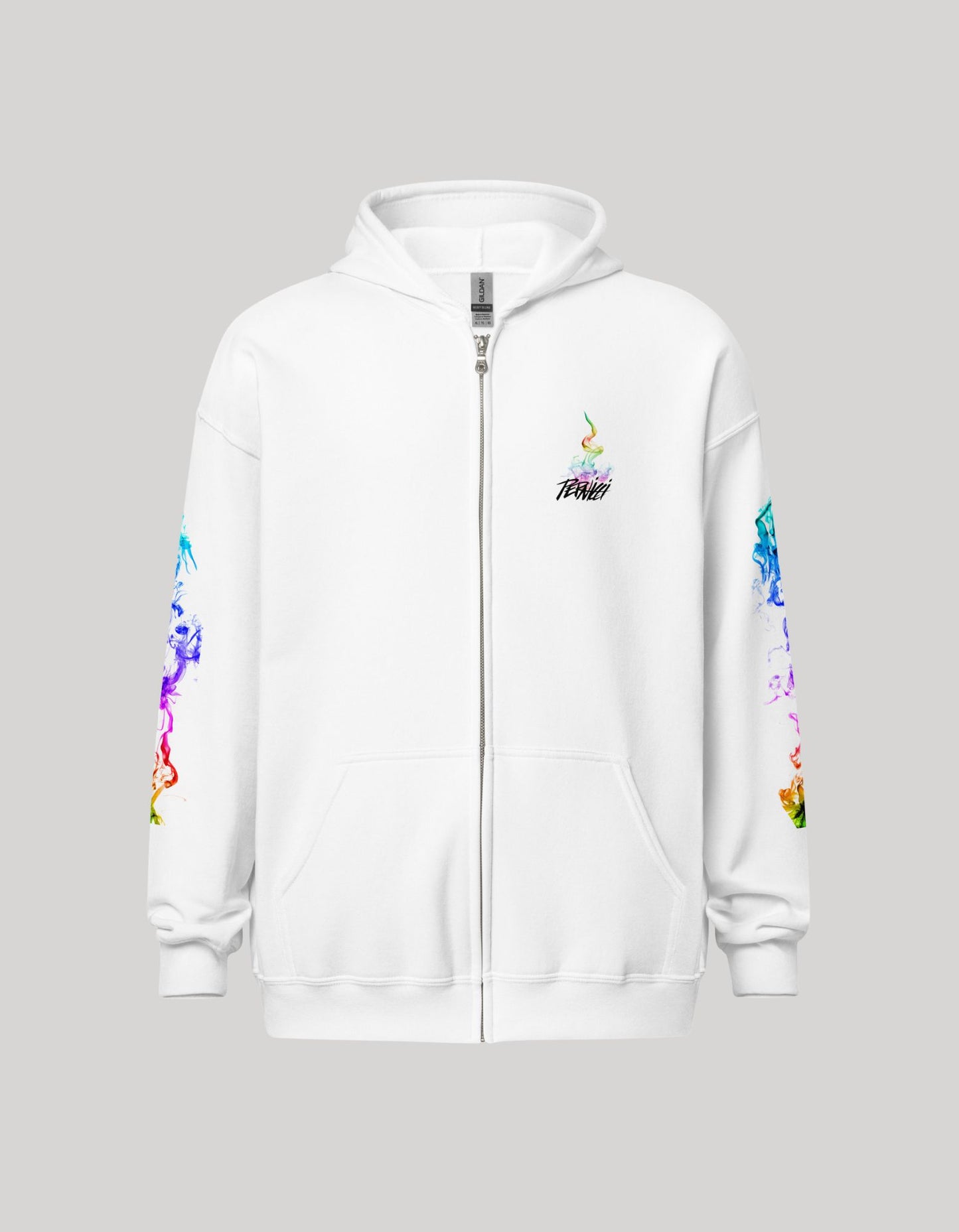 Unisex heavy blend zip hoodie Smoke