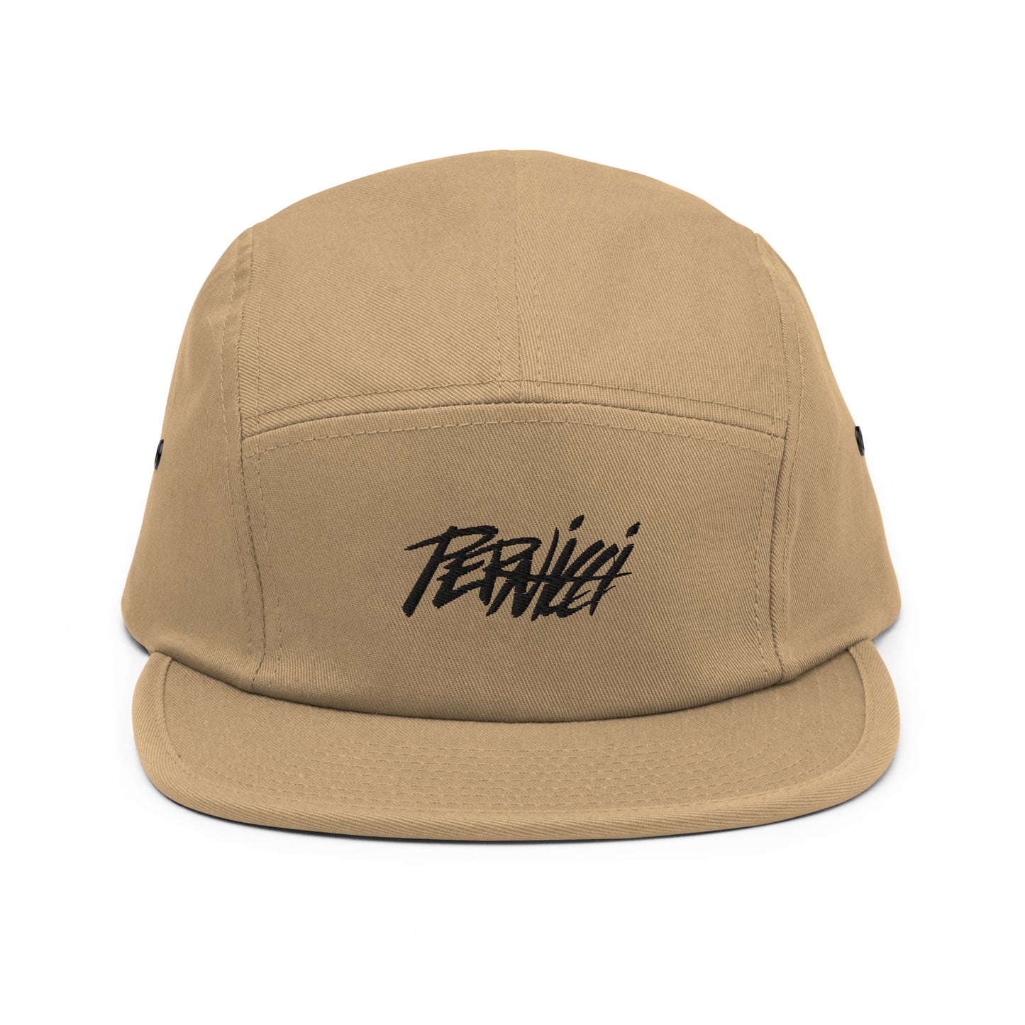 Five Panel Cap Black and Tan