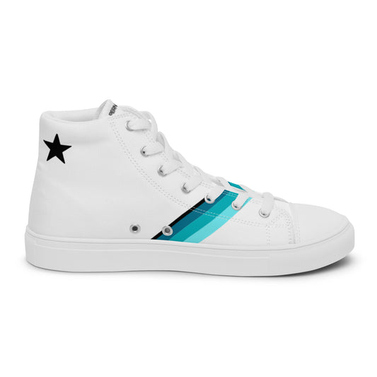 Men’s high top canvas shoes Star P1 WHITE