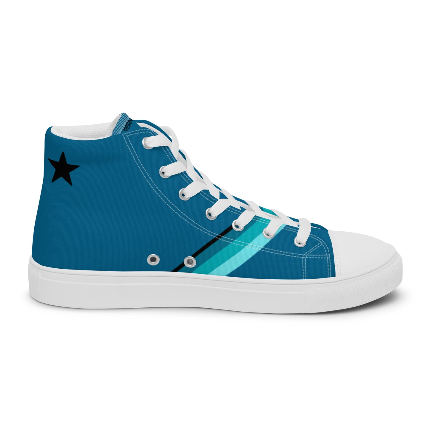 Men’s high top canvas shoes Star P4 BLUE