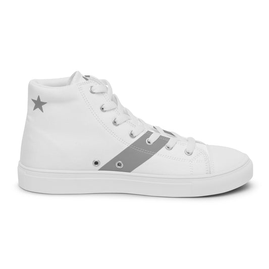 Men’s high top canvas shoes Grey Stripe