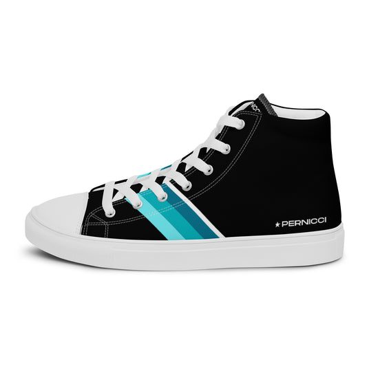 Men’s high top canvas shoes Star P2 BLACK