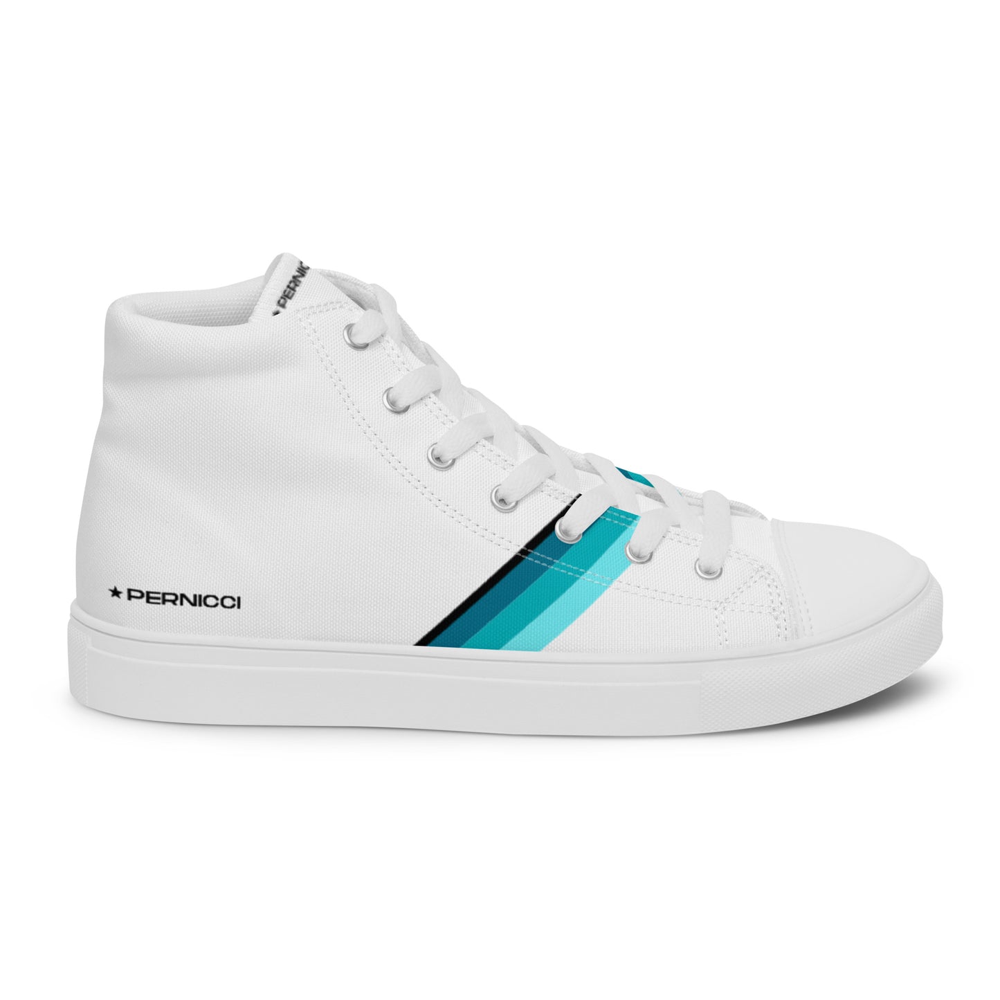 Men’s high top canvas shoes Star P1 WHITE