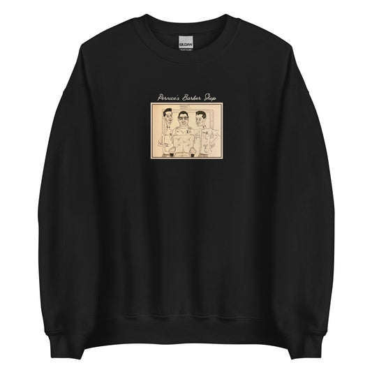 Crew Sweatshirt Barber Shop Illustration sm