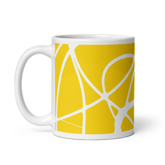 White Yellow Mug